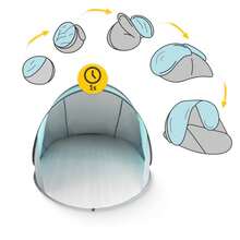 Self-Folding Inflatable Tent, Outdoor Tent, Multiple Colors Available - Light Grey - View 6