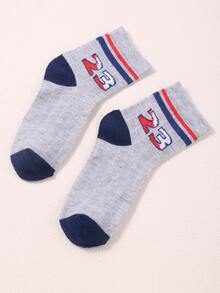 24 Pairs Striped Kids Short Socks, Suitable For School, Daily Wear, Outdoor, Travel, Running, Basketball, Indoor, Campus, Party, Gathering, Etc., Can Be Used As Birthday Gift, Holiday Gift, Kids Socks, Boys Socks, Girls Socks, Unisex Kids Socks, Ankle Socks, Short Socks, Sports Socks, School Socks, Uniform Socks, Holiday Socks - Multicolor - View 9