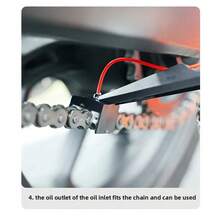 1/2PCS Motorcycle Chain Oiler Spray Lube Oiler Tool Mess-Free Chain Wax Chain Cleaner Attachment Chain Oil Applicator - A - View 8