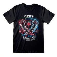 Camiseta WWE CM Punk Best In The World 4XL Oficial de Fanatics para Lucha Libre - Negro - Ver 1