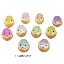 10/30/50pcs DIY Fluorescent Glowing Egg Shells, Mini Resin Animals, Glowing Egg Toys - Perfect For Birthday Gifts, Stocking Stuffers, Party Favors, Classroom Rewards, Prank Games, Garden Decor, Desk Decoration And Car Accessories! - Multicolor - View 8