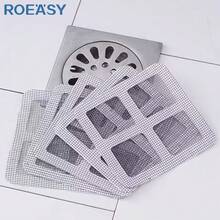 Disposable Shower Drain Hair Catcher Plastic Mesh Strainer Easy To Use Fine Mesh Pattern For Bathroom Bathtub Sink - A - View 1
