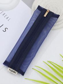 Colorful Transparent Mesh Storage Bags, Slim Portable Makeup Bags And Transparent Accessory Pouches - Perfect For Travel, School And Work - Multicolor - View 13