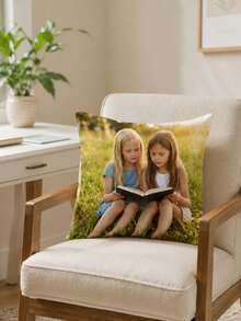Personalized Photo Pillow, Upload Your Own Photo Single-Sided Pillow For Wedding, Birthday, Couple Gift, Decorative Anniversary Keepsake, Pet Loss Memorial Pillow - Multicolor - View 9