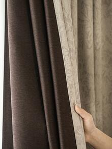 1pc Blackout Thermal Insulated Curtain Fabric - 99% UV Resistant Polyester, Rod Pocket Hanging, Non-Bleachable Plain Weave, Bedroom Art Theme, Coated Blackout Thermal Insulation, Noise Reduction - Perfect For Bedroom, Farmhouse And School Deep Sleep (180g Fabric Weight) - Multicolor - View 7