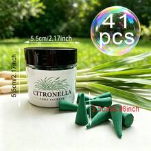 41/127pcs Lemongrass Incense Cones, Handmade Incense, DIY & Home Decor, Fresh Lemongrass Scent, Long-Lasting Burning, Suitable For Meditation, Yoga, Study, Work, Bathing, Perfect For Family Gatherings, Outdoor Camping, Great For Gifts And Personal Use - Lemongrass Cone - View 10
