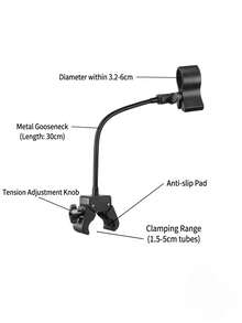 2-In-1 Baby Stroller Fan With Adjustable Clip: 360° Flexible Gooseneck Clip & Universal Tube Clip, Baby Outdoor Travel Gear, Practical Baby Shower Gift - Multiple Styles and Colors - View 4