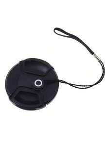 Tapa de lente de cámara universal con cuerda anti-pérdida, protección duradera, cordón portátil anti-caída, cordón ligero para lentes en general - Negro - Ver 8