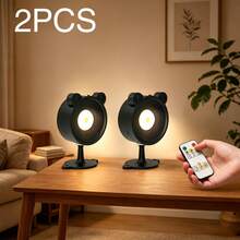 1/2 Pack Rechargeable Magnetic Wall Lamp, Touch & Remote Control LED Reading Light, 3 Color Modes, Dimmable And 360° Rotatable, Suitable For Bedroom And Bedside - Multicolor - View 11