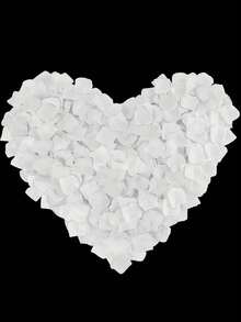 100/1000/2000pcs White Artificial Rose Petals, Faux Silk Petals, Suitable For Weddings, Romantic Nights, Proposals, Engagements, Celebrations, Parties, Back To School, Valentine's Day - White - View 6