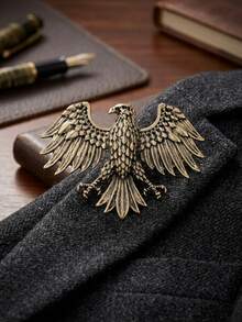 Metal Bird Brooch - Classic Animal Brooch, Women's Unisex Style, Casual Party Jewelry Accessory / Friend Gift Badge Decoration - Eagle - View 17