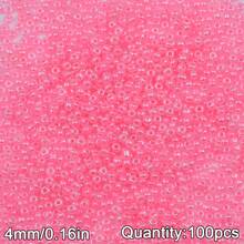 100顆 4mm 馬卡龍色奶油玻璃米珠,DIY珠寶製作,手工串珠DIY材料包,珠寶配件 - diy奶油珠 - 查看 28