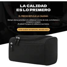 Lumbor37 Bolsa de Aseo de Viaje Colgante Organizador y Baño Dopp Higiene Kit con Gancho para Accesorios de Viaje Artículos de Tocador Baño, Afeitado y Maquillaje para Hombres y Mujeres - 1-Negro oscuro - Ver 3