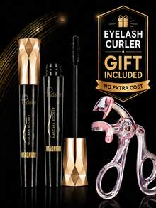 Pudaier 2pcs Ultimate Mascara & Eyelash Curler Set - Volumizing & Curling For Beginners | No Clumping, Long-Lasting, Easy-To-Use Eyelash Curler, Effortlessly Create Your Look - View 2