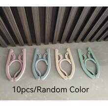 10/8/6/5/3/1pc Portable Foldable Clothes Hanger Without Clips, Foldable Drying Rack, Non-Slip Design, Suitable For Retail Stores And Cruise Ships, Random Colors - View 18