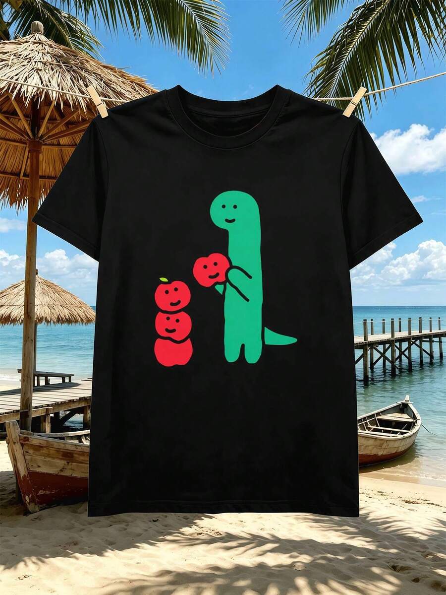 T-shirts i stora storlekar för män - Svart - Visa 1