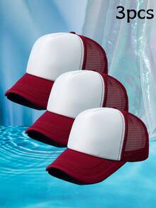 1 pieza Gorra de béisbol de mujer de malla de dos colores transpirable - Multicolor - Ver 40