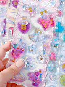 3D Water Sticker Cartoon Wiggle Water Injection 3D Sticker Cute DIY Phone Graffiti Decoration Sticker Holiday Gift - Multicolor - View 11
