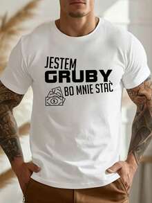 Camiseta de hombre con un diseño divertido en polaco Elección perfecta de regalo de cumpleaños o festividad pra amigos, familiares, novio o novia - Blanco - Ver 1