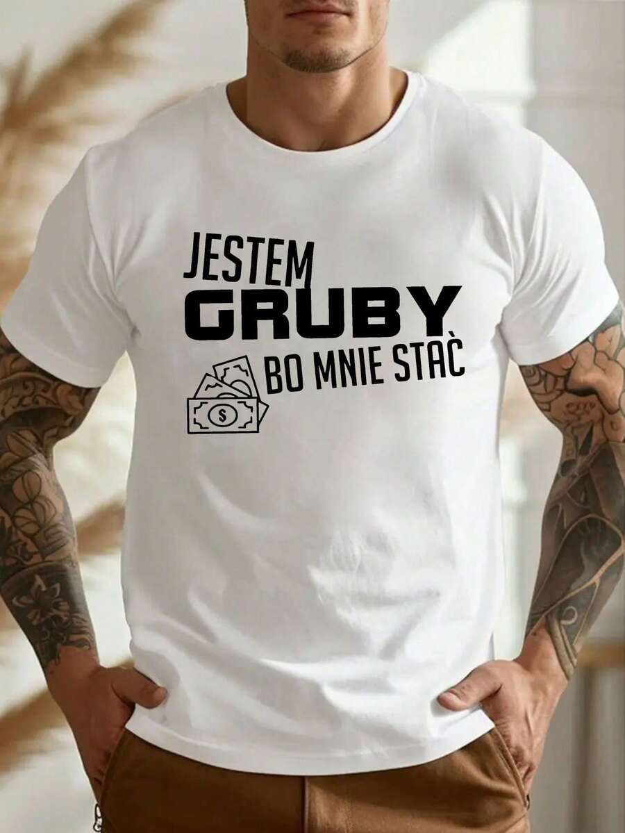 Camiseta de hombre con un diseño divertido en polaco Elección perfecta de regalo de cumpleaños o festividad pra amigos, familiares, novio o novia - Blanco - Ver 1