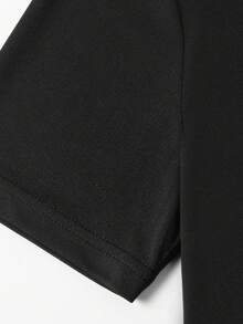 Men's Casual Polo Shirt, Knight Embroidery Design, Minimalist Fashion Daily Wear - Black - View 6
