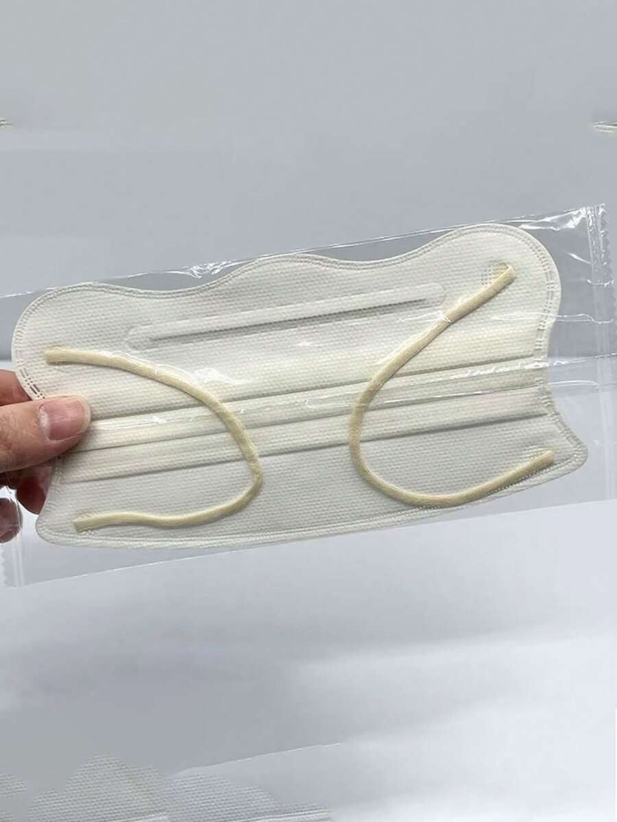 20pcs Individually Wrapped 3-Ply Full Protection Unisex Face Masks, Suitable For Daily Outings, Shopping And Public Places, Upgraded Eye-Protection Butterfly-Shaped Mask - A - View 1