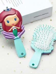 1pc Cute Shaped Air Cushion Comb For Girls Scalp Massage Brush Suitable For Both Wet And Dry Hair Anti-Static To Smooth Frizzy Hair - Multicolor - View 4