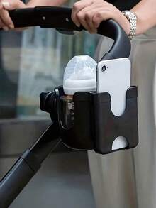 嬰兒推車 2 合 1 杯架手機支架 通用多功能嬰兒車飲料瓶架 便攜防摔設計 推車配件 耐用安裝式水杯收納架 適用於推車、自行車、輪椅、嬰兒推車 日常戶外使用 - 彩色 - 查看 6