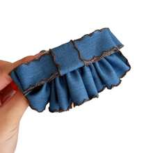 Korean High-End Bow Skirt Hairpin For Women, Simple Temperament, Fashionable Atmosphere, Fabric Half-Tied Hairpin Hair Accessory - A - View 6