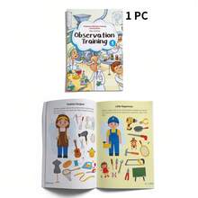 Attention Training Workbook, Includes Visual Search, Spot The Difference, Maze And Logic Challenges, Colorful Illustration Style, Multiple Themes Available, Enjoy Learning Fun Without Screens - Attention Training - View 6