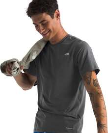 THE NORTH FACE Men's Adventure Tee |   Lightweight & Stretchy Shirt With Set-In Sleeves & Heat Transfer Logo-Father's Day NCNV - Smoked Pearl - View 9