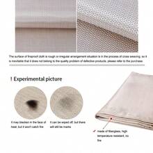 Portable Outdoor Camping Flame Resistant Mat, Outdoor Grill Mat, Flame Resistant Deck And Patio Protector, BBQ Mat, Picnic Grill Heat-Resistant Mat, Flame-Retardant High-Temperature Flame Resistant Blanket Fiberglass Mat, Outdoor Tool - Multicolor - View 8