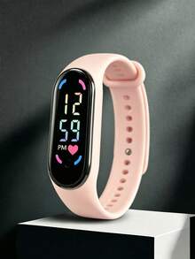 1pc Waterproof Digital LED Touch Screen Ladies Watch, Suitable For Daily Wear And Sports - Multicolor - View 17