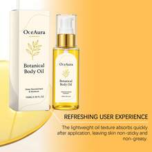 OceAura Plant-Based Body Oil, Moisturizing & Nourishing, Improves Rough & Dry Skin, Refreshing Hydration, Non-Greasy Body Oil - 100ml - Body Oil - View 2