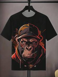 [Pierson Selection] Adult T-Shirt With 3D Digital Print, New Summer T-Shirt For Men - Mixed Colors - View 4