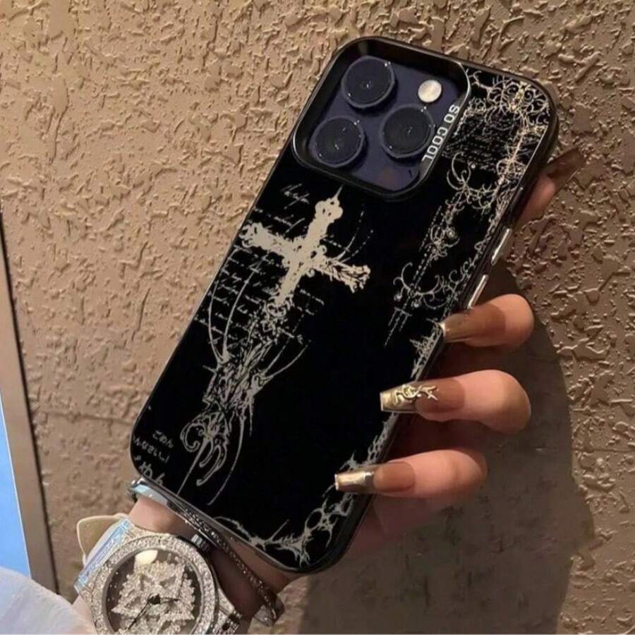 Anti-Impact DiaGothic Style Dark Cross Alternative Art Phone Case Y2K For Phone 17 16 15 14 13 12 11 X XR XS Pro S25 S24 S23 S22 S21 S20 A01 A02 A03 A04 A05 A06 A07 A10 A11 A12 A13 A14 A15 A16 A17 A20 A21 A22 A23 A24 A25 A30 A31 A32 A33 A34 A35 A36 A50 A51 A52 A53 A54 A55 A56 A71 A72 A73 Case A15 Case A56 Case Phone 15 Promax Case Phone 17 Pro Case Phone 16 Promax Case A56 Case Phone 13 Pro Brazil Male - 多色5 - 查看 1