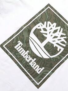 Timberland Men's Outdoor Casual Breathable Round Neck Printed Short Sleeve T-Shirt - White - View 6