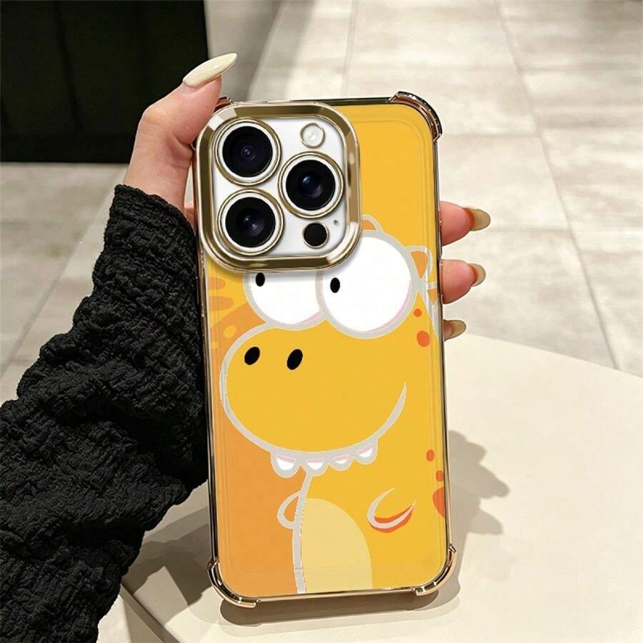 Cartoon Dinosaurs Modern Design Cell Phone Case With Full Drop Protection And Features, Suitable For Multiple Mobile Models Such As Series 5 Up To 17 Pro Including Plus, Pro, Pro And 16e, A And S Series With A03, A04, A04e, A05, A06, A12, A15, A22, A32, A34, A35, A54, A55, S23, S24 Ultra, Moto G52, G54, G84, C40, C65, M5s, M6 Pro 4G, X5, Pro And 9A, A3, Note 11 4G, Comfortable And Durable Case For Everyday Use - 多色3 - 查看 1