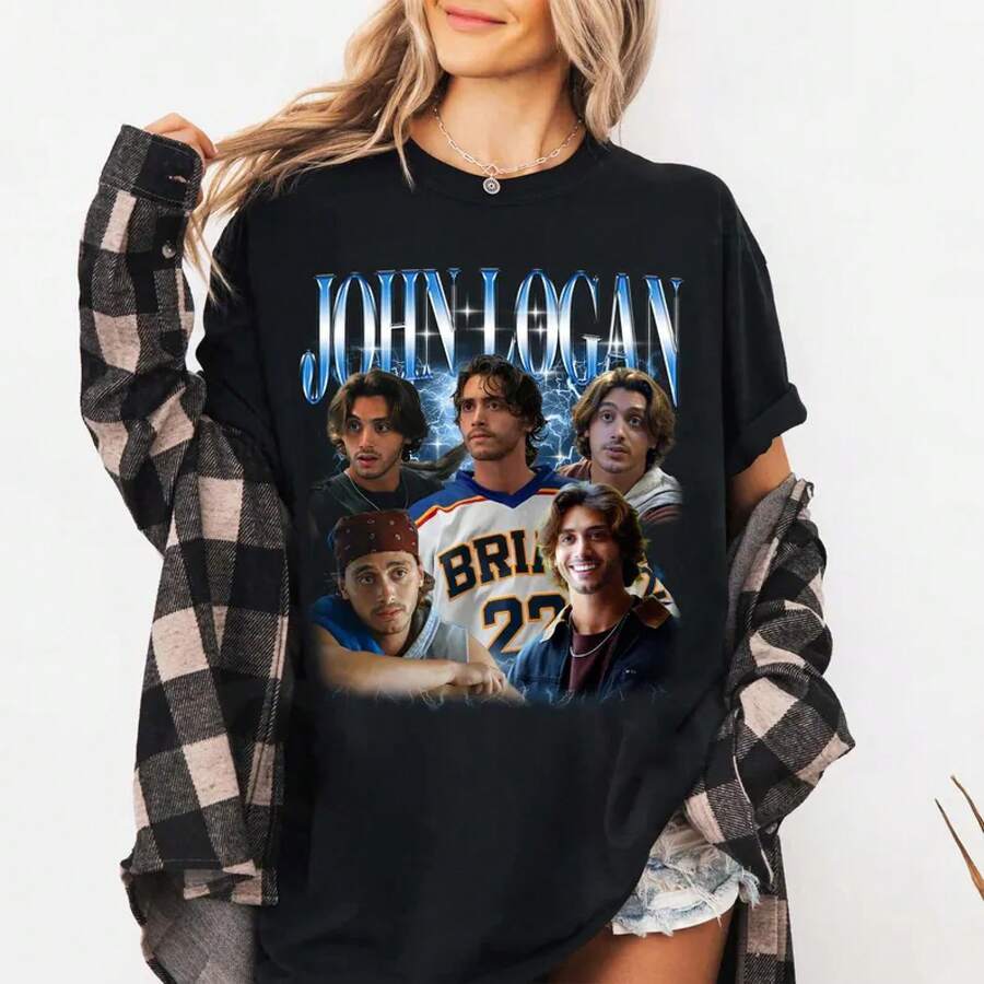 John Logan Briar University Shirt, Hockey Romance Bookish Tee, Off Campus Inspired Graphic Shirt. - Black - View 1