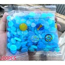 1cm Small Blue Glowing Fluorescent Stones, Artificial Pebbles For Outdoor Paths, Gardens, Potted Plants, Indoor Glass Jar Decor - A - View 12
