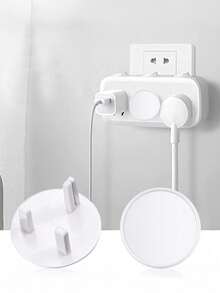 10pcs British White Plastic Socket Covers - Home Appliance Child Safety Device, Baby Infant Electrical Outlet Plug Protectors - Multicolor - View 2