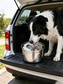 Floating Stainless Steel Pet Water Bowl With Anti-Spill And Anti-Splash Design For Dogs And Cats - 1.2L - View 7
