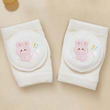 A-Class Pure Cotton Baby Crawling Knee Pads, 3D Embroidered Rabbit Non-Slip Leg Protectors, High Elasticity Breathable Anti-Collision Crawling Pads - 0-3 Years Old - View 20