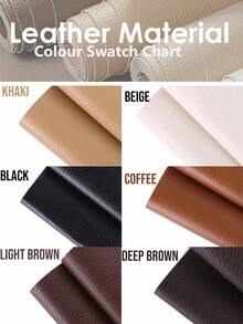 1pc Large Self-Adhesive Leather Repair Patch, Suitable For Sofa, Car Seat, Damaged Leather Furniture Vinyl Repair Tape - Multicolor - View 2