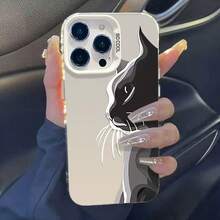 Cool Hakimi Is Suitable For Apple 15 Pro Max Phone Case,  16 Cute, 14 Pro High-End, 17 Pro New - 彩銀殼-黑色-冷酷哈基米 - 查看 3