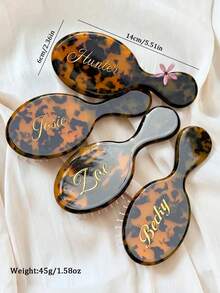 1pc Customized Laser Engraved Mini Comb, Personalized Name Comb, Anti-Static Hair Brush, Portable Hair Comb, Wedding Gift, Bridesmaid Gift, Birthday Gift, Party Favor, Anniversary Gift, Bachelorette Party Favors, Aesthetic, Gift For Her - Multicolor - View 10
