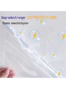 1pc Heat-Resistant Transparent Oil-Proof Kitchen Sticker, Large Size PET Material, Waterproof & Stain-Resistant Wall Tile Protector For Glass And Cabinets - View 5