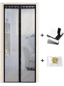 Magnetic Door Curtain, Summer Insect-Proof Mosquito Net Door Screen Fly Proof Self-Closing For Kitchen Living Room Invisible Net Room Decor Garden Home Decor Outdoor Decor - A - View 14