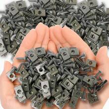 20/60/100pcs Car Screw And Fastener Clips, U-Shaped Screw Base Clips, Multi-Function Car Fastening Screws, Used For Fixing Seats, Engines, Fenders And Bumpers, Suitable For Cars, Motorcycles And More, Screw Accessories - Metal U-shaped Fixing Clip - View 10