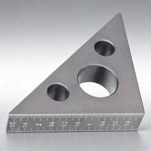 Aluminum Alloy 45/90 Degree Right Angle Gauge Frosted Triangle Ruler For Woodworking - 1pcs - View 5